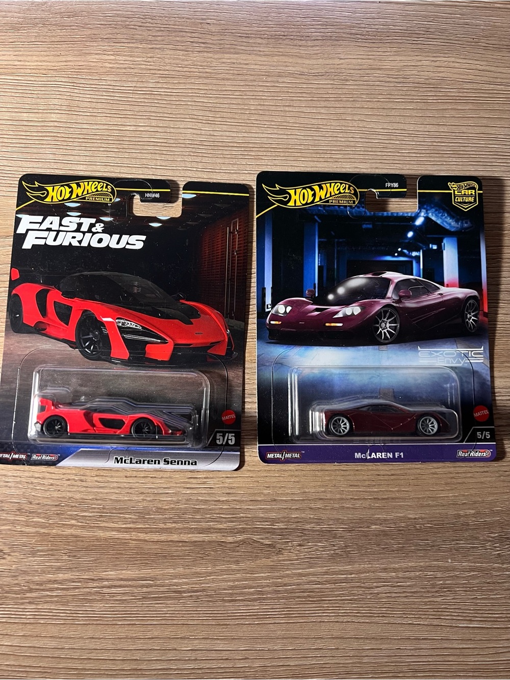 Hot Wheels Premium McLaren F1 & Senna Lot Real Riders Car Culture F&F